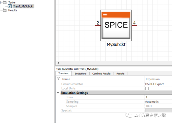 如何在cst中进行hspice仿真
