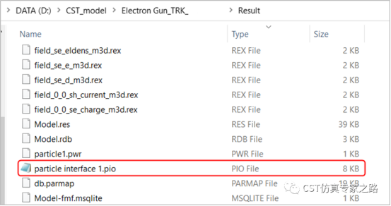 cst如何导出粒子数据？