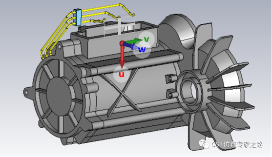 cst电动车emc仿真（一）——电机的3d建模