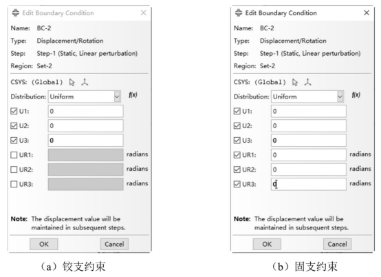 edit boundary condition对话框